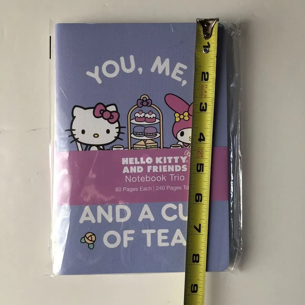 Hello Kitty & Friends 3 Pack Notebooks 80 Pages Each/240 Pages Total New